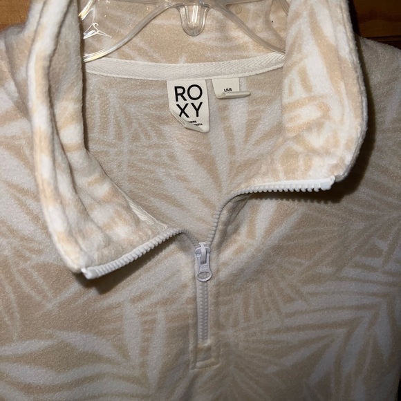 Roxy Polar Fleece Tapioca Palmy Days Pullover. Size Large. NWT - Picture 8 of 12